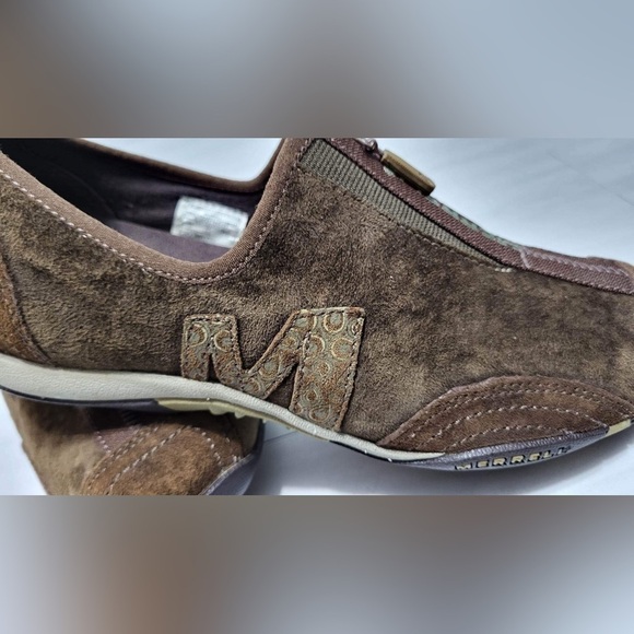 MERRELL Barrado Leather Chestnut Perf. Sneakers - Picture 12 of 14